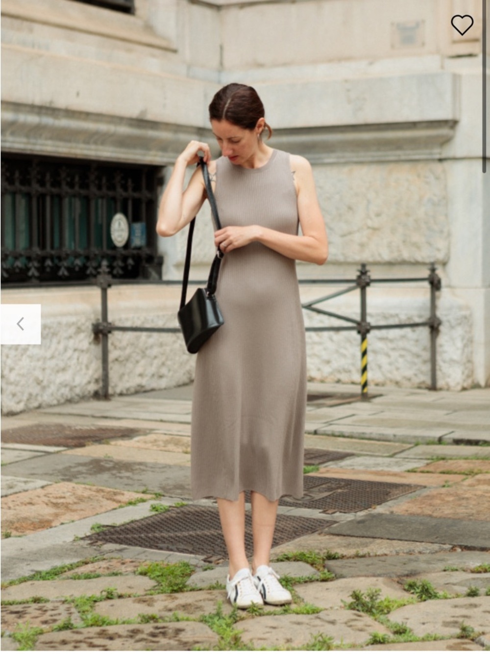 NWOT-Uniqlo Sleeveless Mock Neck Warm Gray Ribbed Sweater Dress (XS/S)